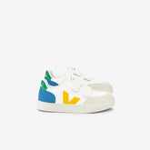 V-12 LEATHER WHITE MULTICO INDIGO