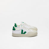 VOLLEY ELASTIC LACES CANVAS WHITE EMERAUDE