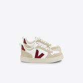 V-10 LEATHER WHITE MARSALA ALMOND
