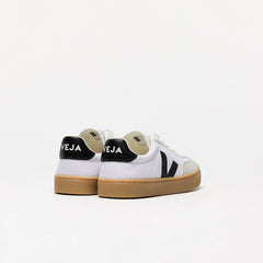 VOLLEY ELASTIC LACES CANVAS WHITE BLACK NATURAL