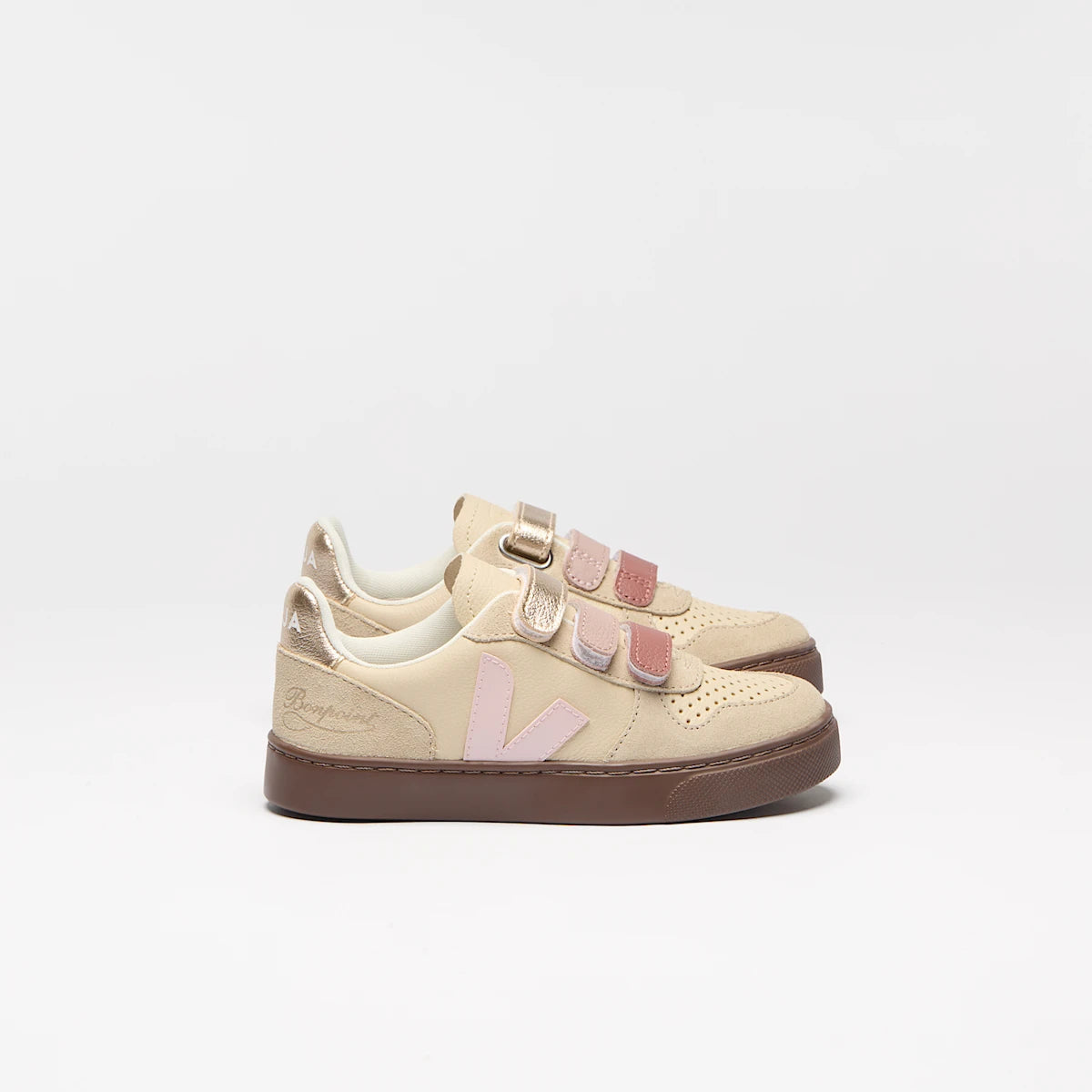 V-10 LEATHER VEJA X BONPOINT AREIA PETALE