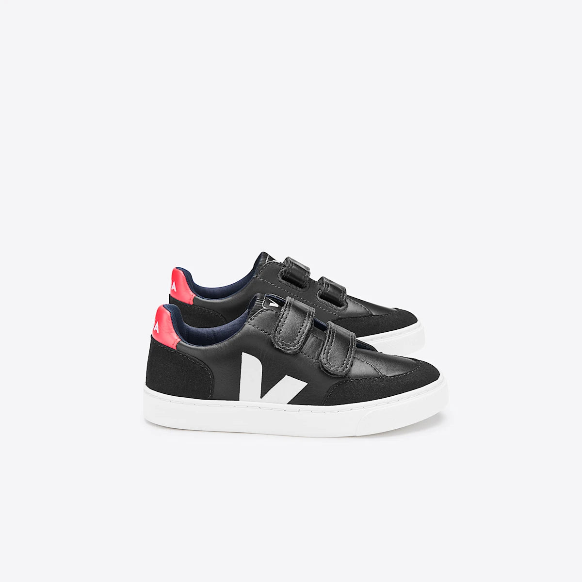V-12 LEATHER BLACK WHITE PEKIN