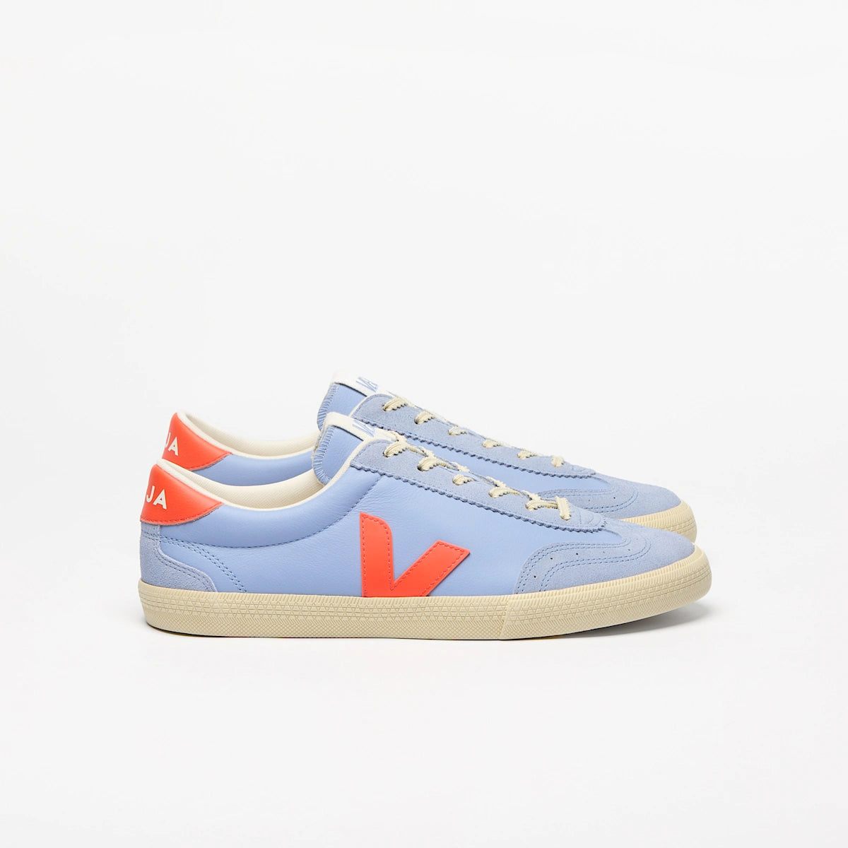 VOLLEY LEATHER OLYMPE ORANGE FLUO CALCAIRE