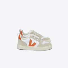 V-10 LEATHER WHITE FURY ALMOND