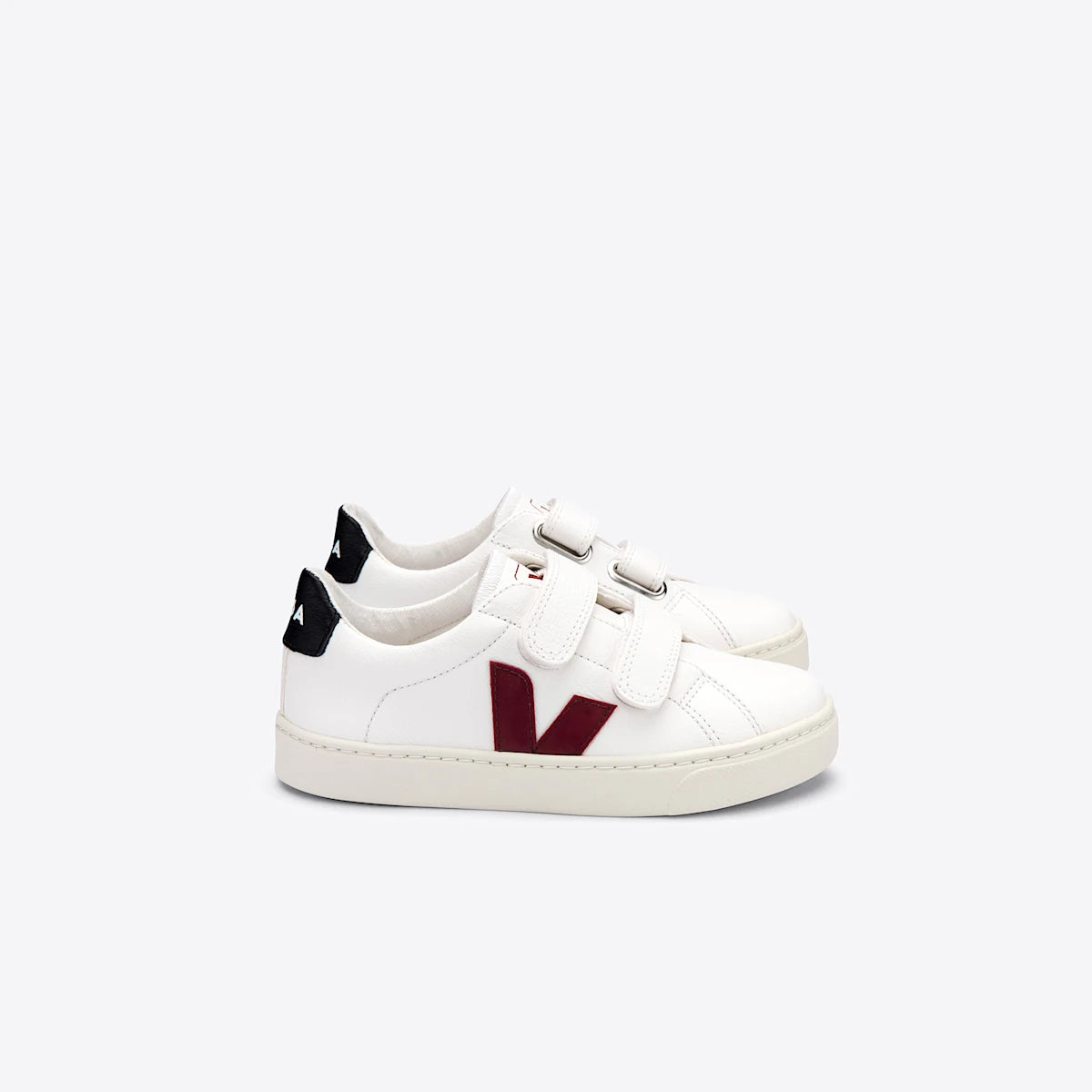 ESPLAR LEATHER WHITE MARSALA BLACK