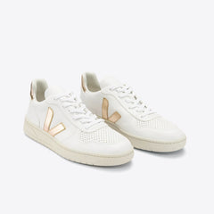 V-10 LEATHER WHITE PLATINE
